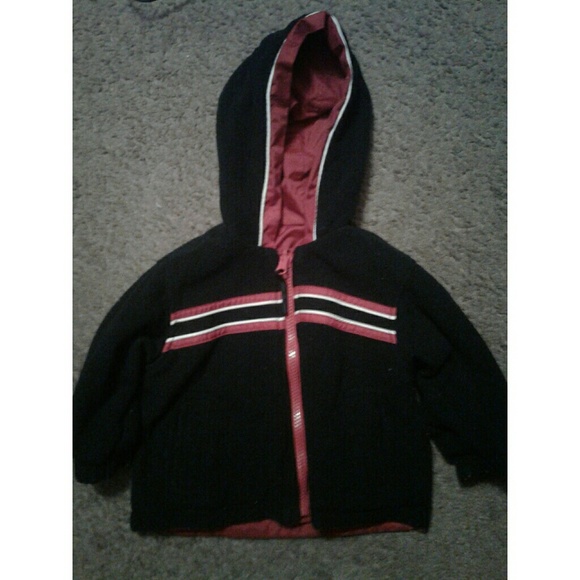 BABY TEDDY BEAR COAT REVERSABLE - Picture 2 of 3